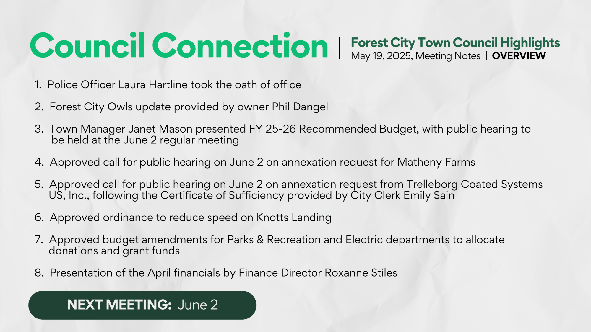 Council Connection graphic