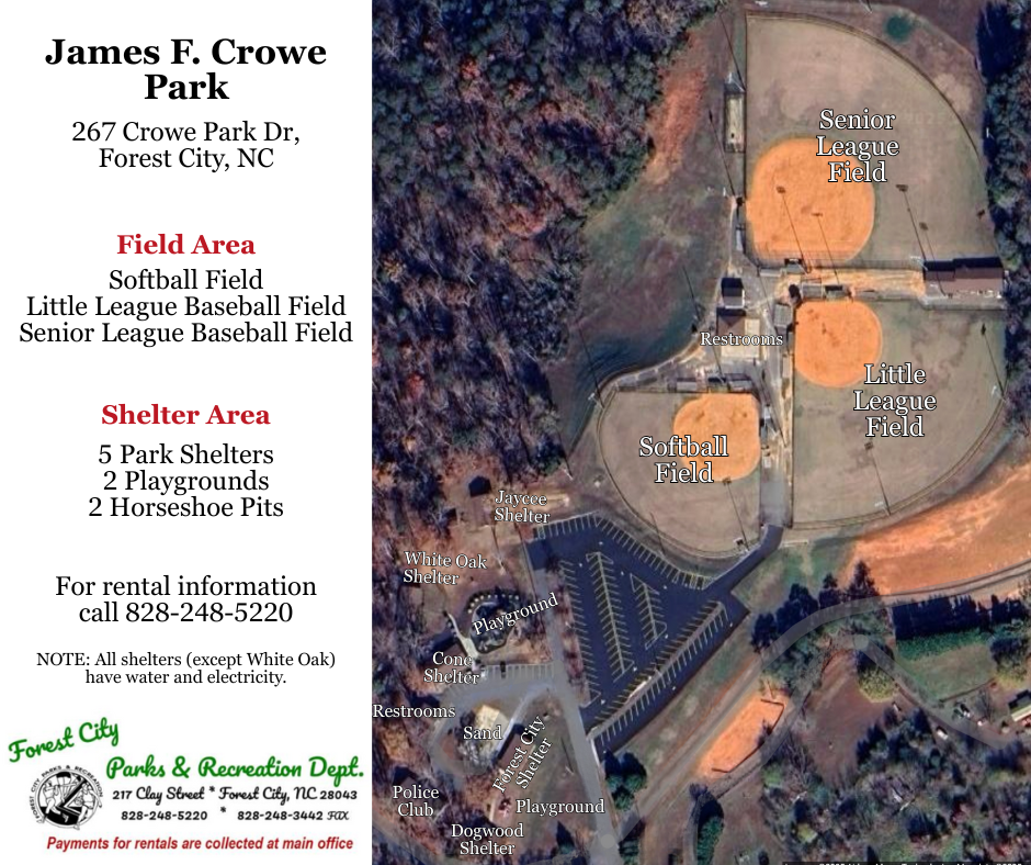 Map of Crowe Park