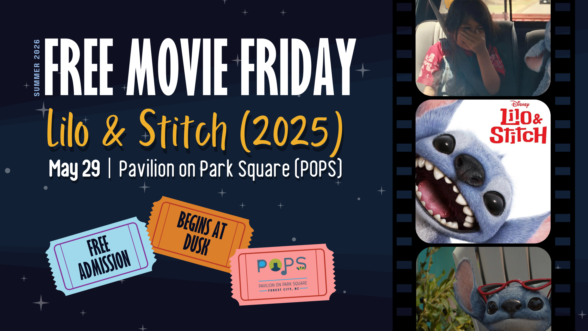 Free Movie Friday (Lilo & Stitch) on May 29, 2026