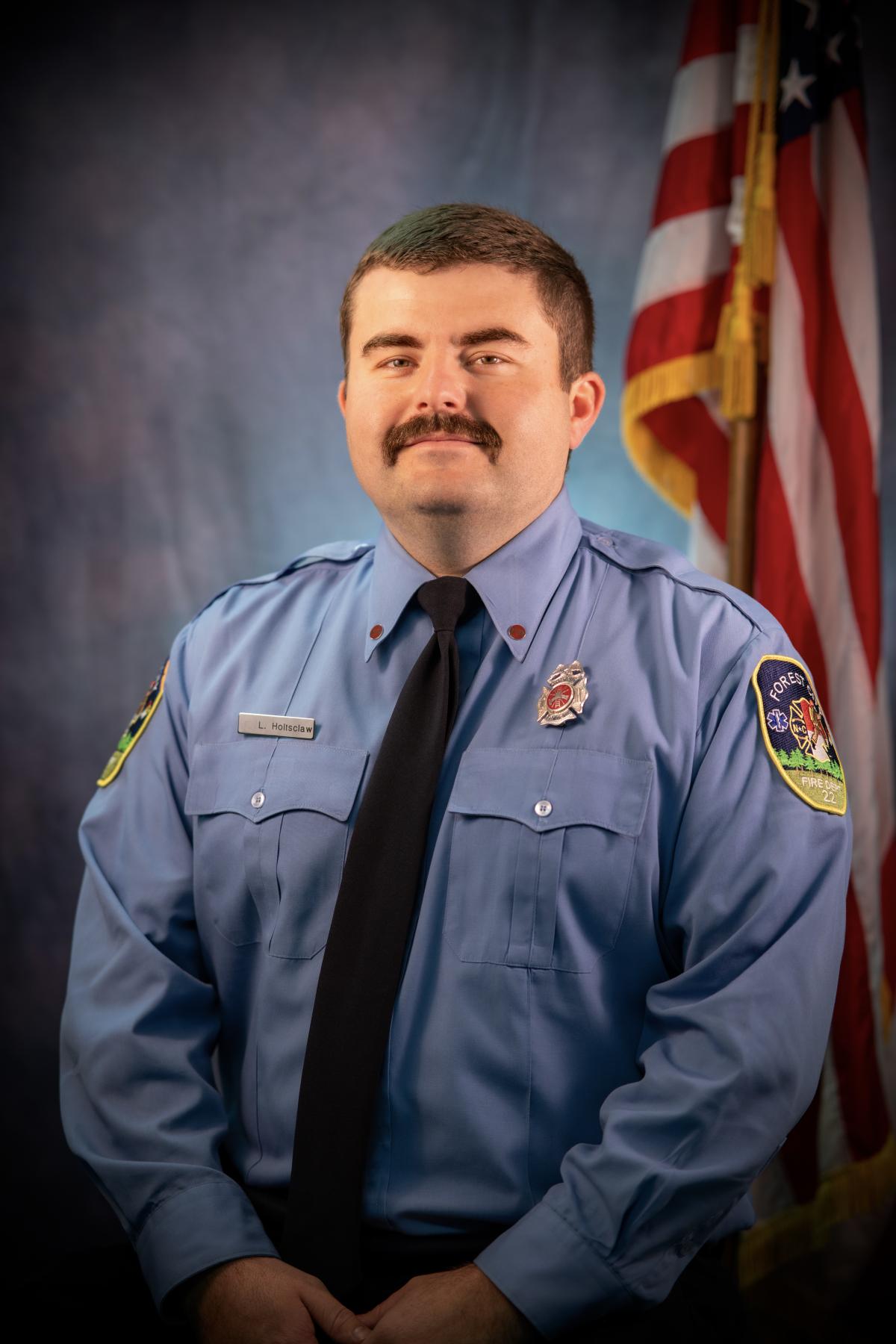 Firefighter Landon Holtzclaw