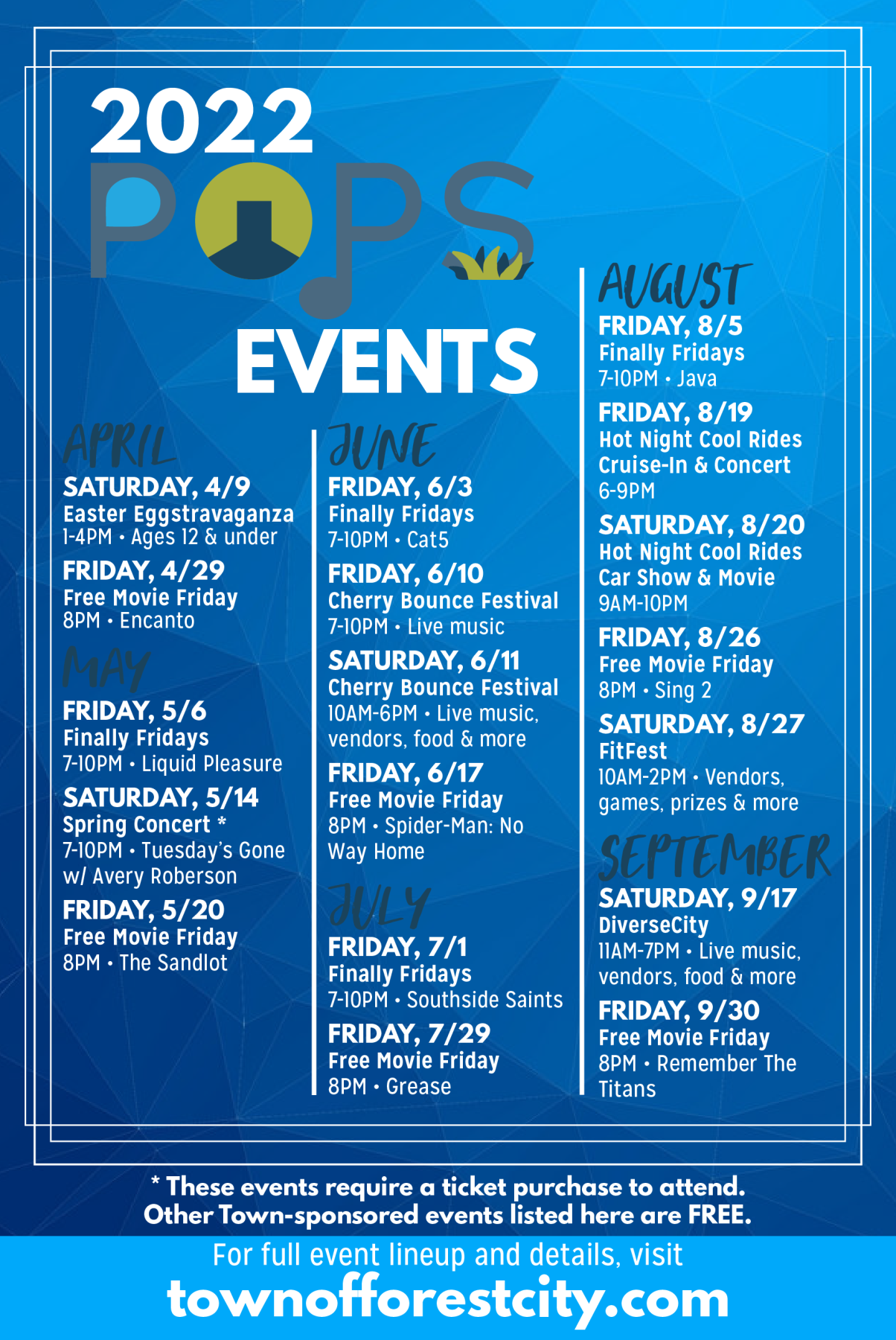 Events Information Town of Forest City, NC